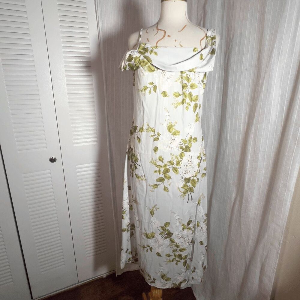 Cider Dress Size 8 NWT Chiffon Asymmetrical Floral Romantic Academia Boho Chic